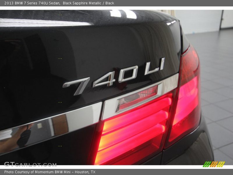 Black Sapphire Metallic / Black 2013 BMW 7 Series 740Li Sedan