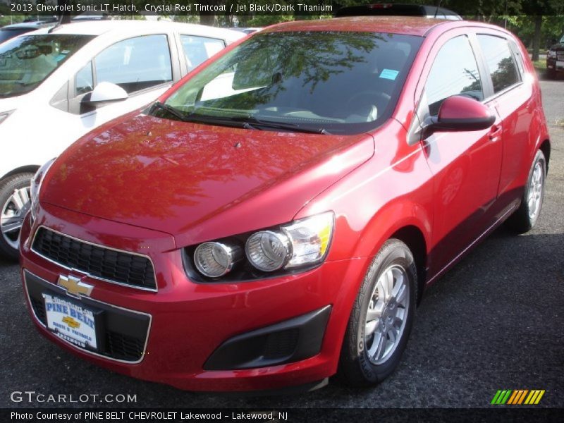 Crystal Red Tintcoat / Jet Black/Dark Titanium 2013 Chevrolet Sonic LT Hatch