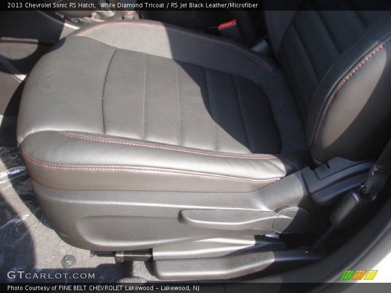White Diamond Tricoat / RS Jet Black Leather/Microfiber 2013 Chevrolet Sonic RS Hatch
