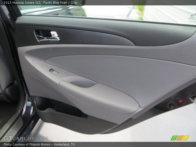 Pacific Blue Pearl / Gray 2013 Hyundai Sonata GLS