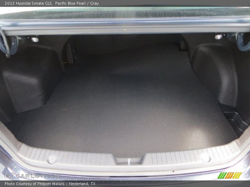 Pacific Blue Pearl / Gray 2013 Hyundai Sonata GLS