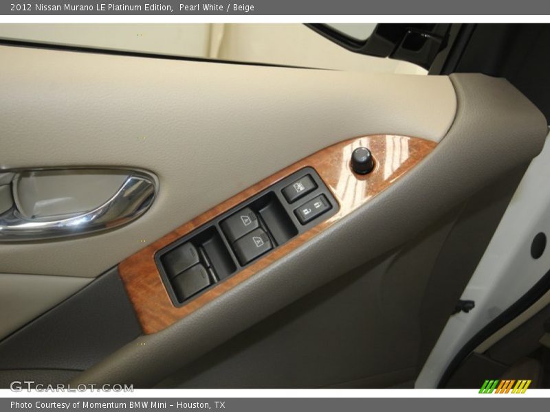 Pearl White / Beige 2012 Nissan Murano LE Platinum Edition