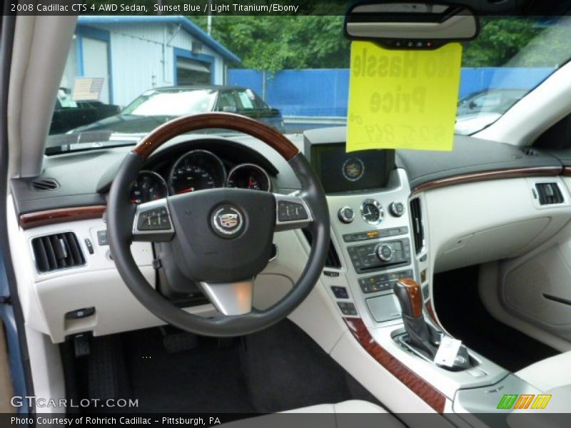 Sunset Blue / Light Titanium/Ebony 2008 Cadillac CTS 4 AWD Sedan