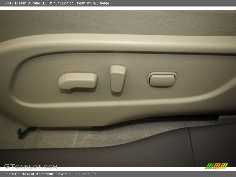 Pearl White / Beige 2012 Nissan Murano LE Platinum Edition