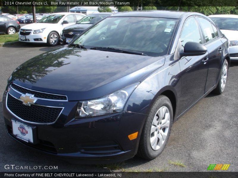 Blue Ray Metallic / Jet Black/Medium Titanium 2014 Chevrolet Cruze LS