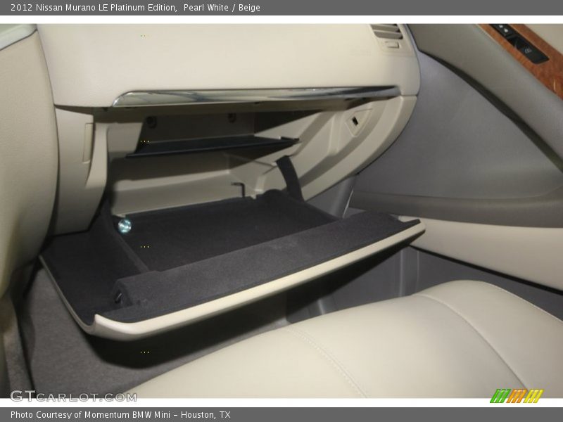 Pearl White / Beige 2012 Nissan Murano LE Platinum Edition