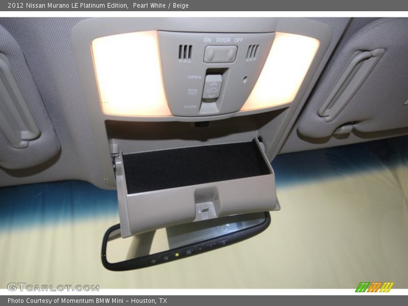 Pearl White / Beige 2012 Nissan Murano LE Platinum Edition