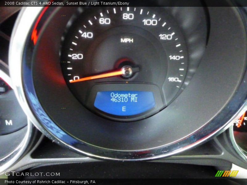 Sunset Blue / Light Titanium/Ebony 2008 Cadillac CTS 4 AWD Sedan
