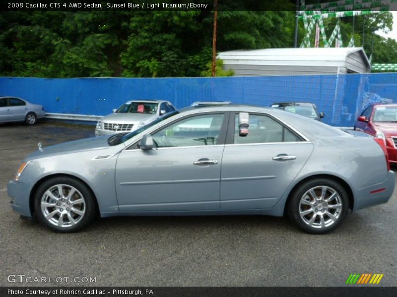  2008 CTS 4 AWD Sedan Sunset Blue