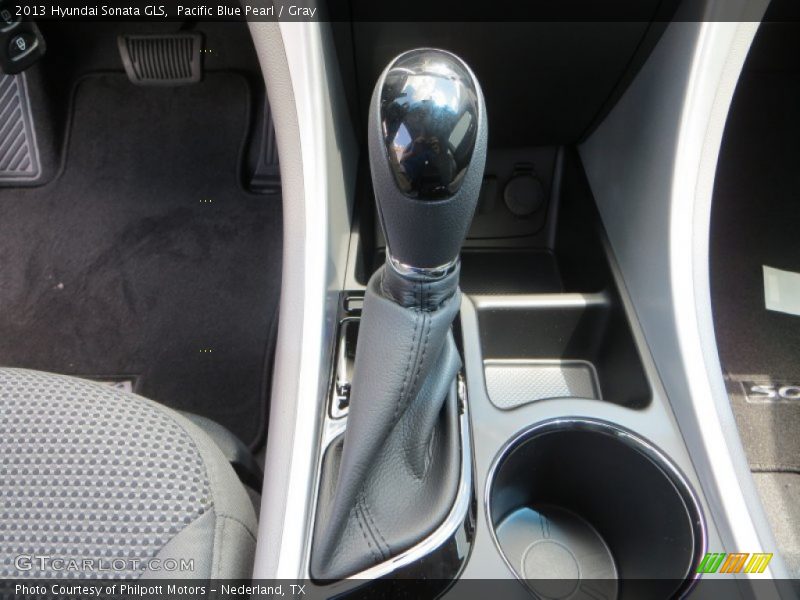 Pacific Blue Pearl / Gray 2013 Hyundai Sonata GLS