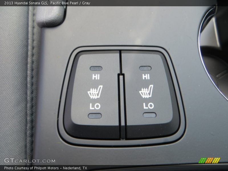 Pacific Blue Pearl / Gray 2013 Hyundai Sonata GLS