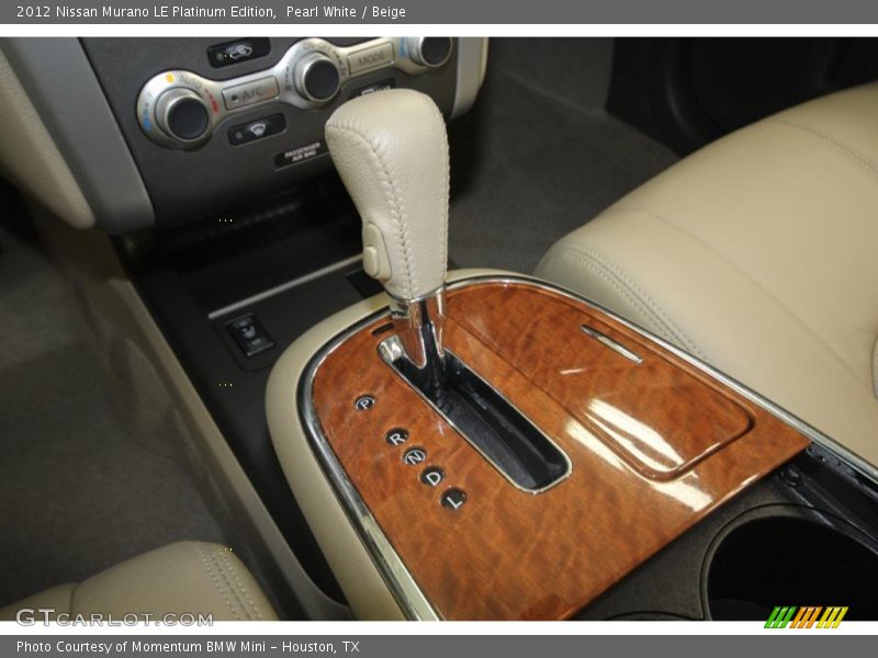 Pearl White / Beige 2012 Nissan Murano LE Platinum Edition