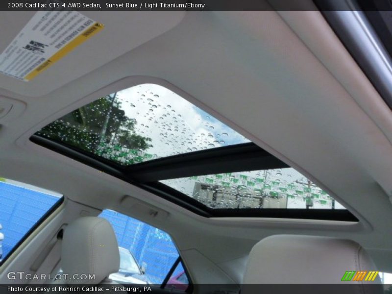 Sunroof of 2008 CTS 4 AWD Sedan