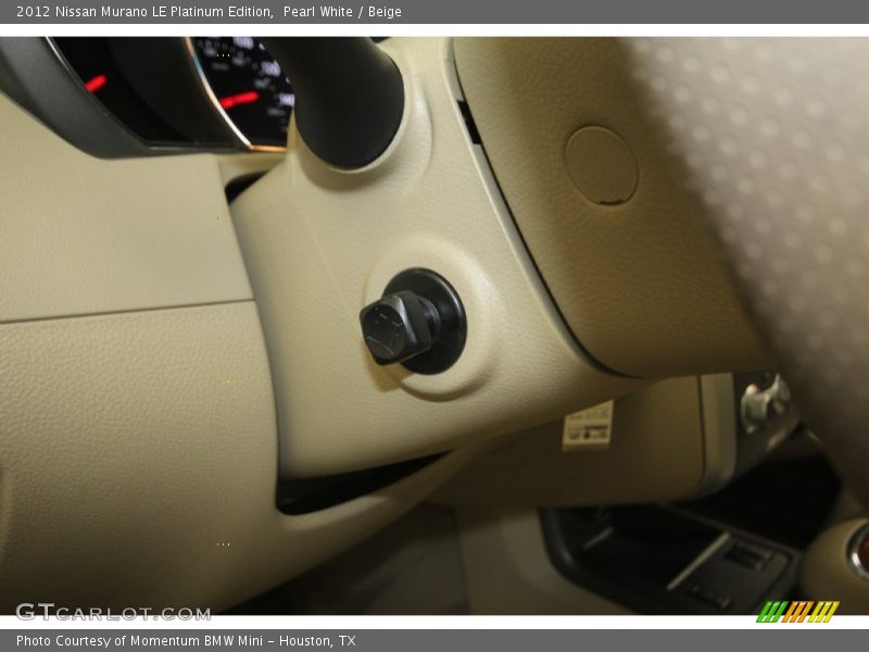 Pearl White / Beige 2012 Nissan Murano LE Platinum Edition