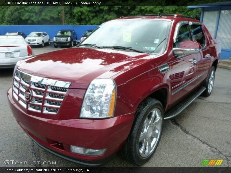Red-E / Ebony/Ebony 2007 Cadillac Escalade EXT AWD