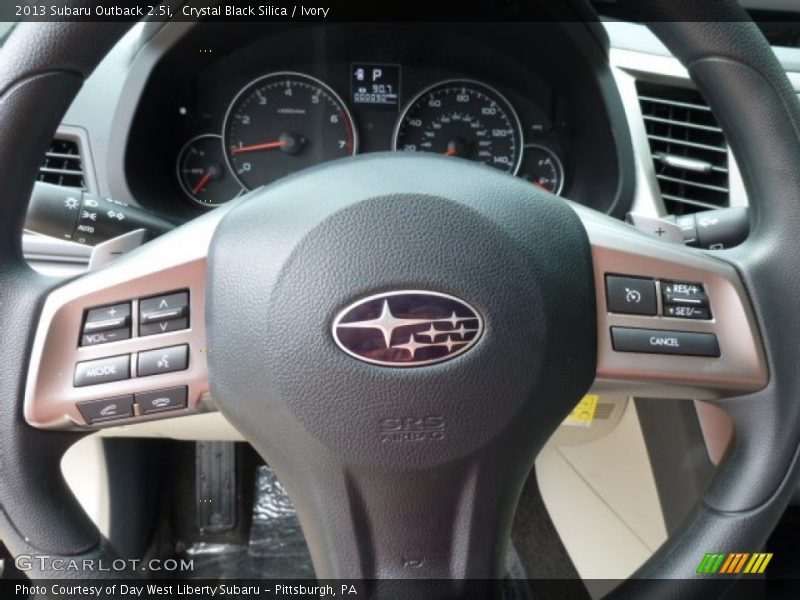 Crystal Black Silica / Ivory 2013 Subaru Outback 2.5i