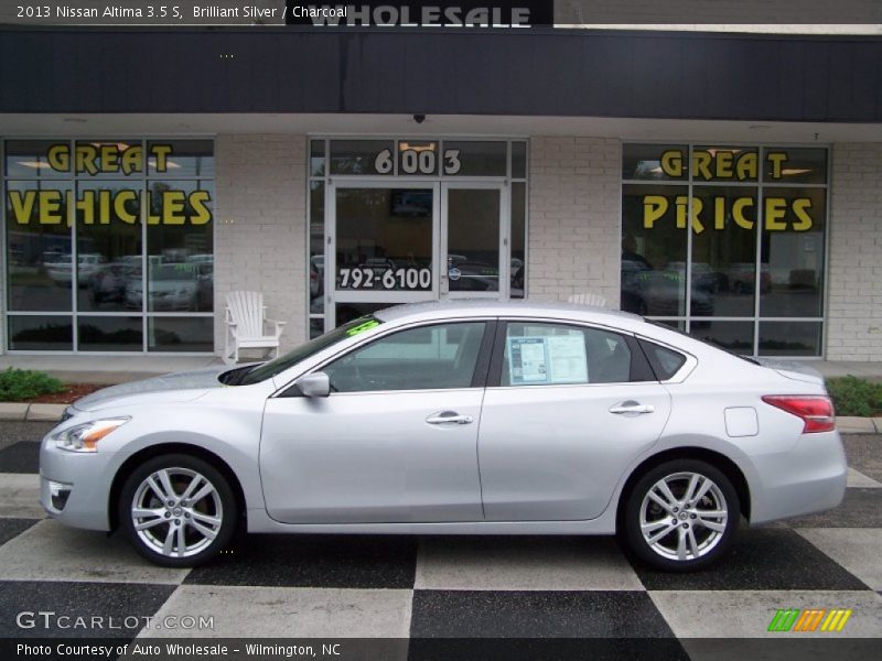 Brilliant Silver / Charcoal 2013 Nissan Altima 3.5 S