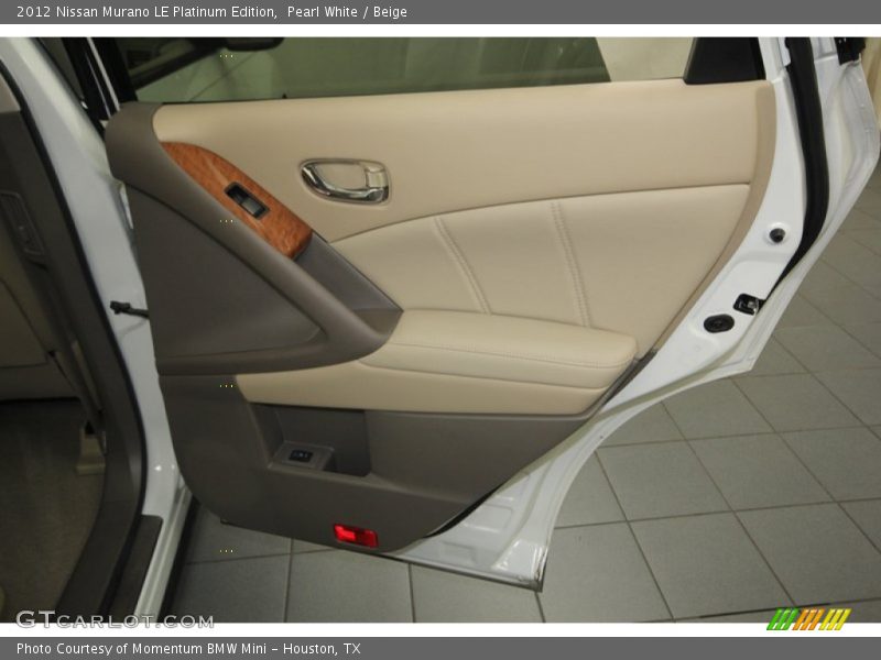 Pearl White / Beige 2012 Nissan Murano LE Platinum Edition