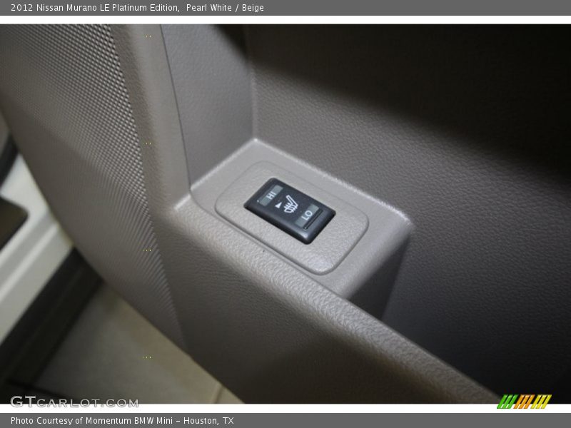 Pearl White / Beige 2012 Nissan Murano LE Platinum Edition