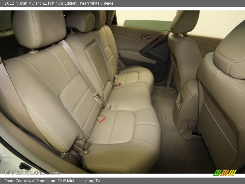 Pearl White / Beige 2012 Nissan Murano LE Platinum Edition
