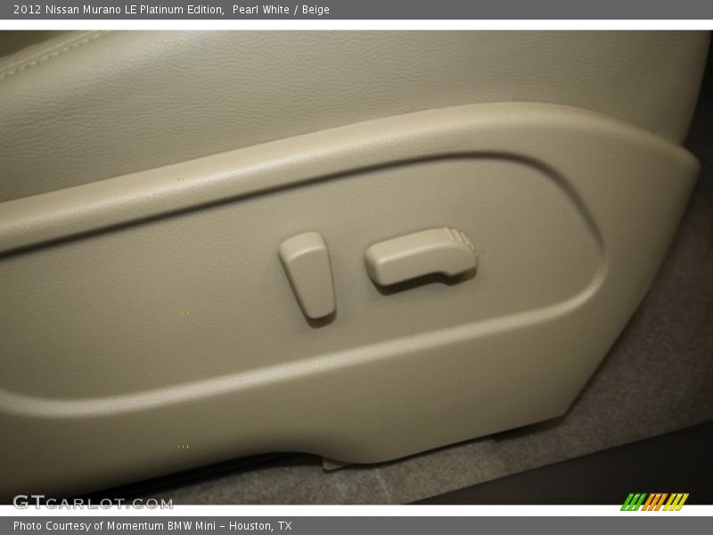 Pearl White / Beige 2012 Nissan Murano LE Platinum Edition