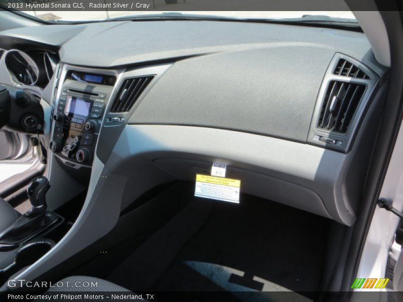 Radiant Silver / Gray 2013 Hyundai Sonata GLS