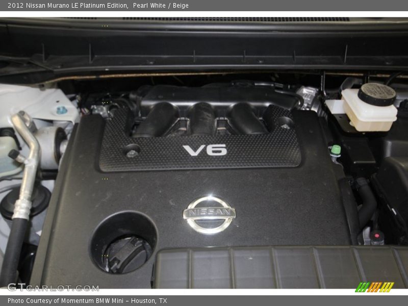 Pearl White / Beige 2012 Nissan Murano LE Platinum Edition