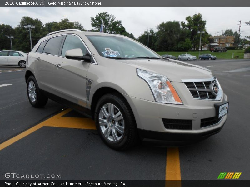 Gold Mist / Shale/Brownstone 2010 Cadillac SRX V6