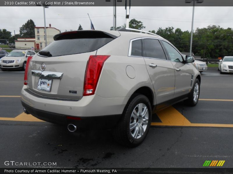 Gold Mist / Shale/Brownstone 2010 Cadillac SRX V6