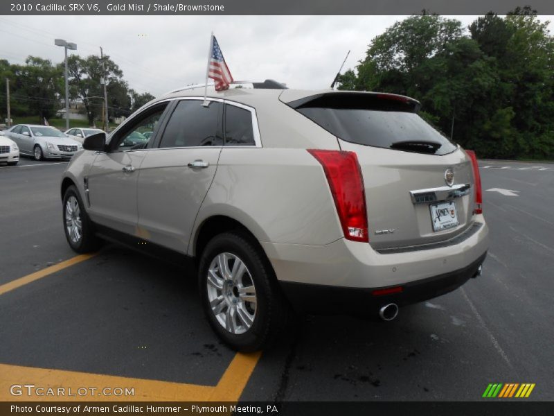 Gold Mist / Shale/Brownstone 2010 Cadillac SRX V6