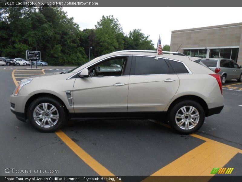 Gold Mist / Shale/Brownstone 2010 Cadillac SRX V6