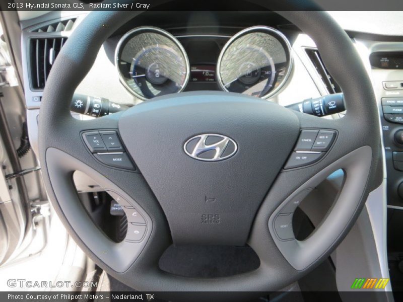 Radiant Silver / Gray 2013 Hyundai Sonata GLS