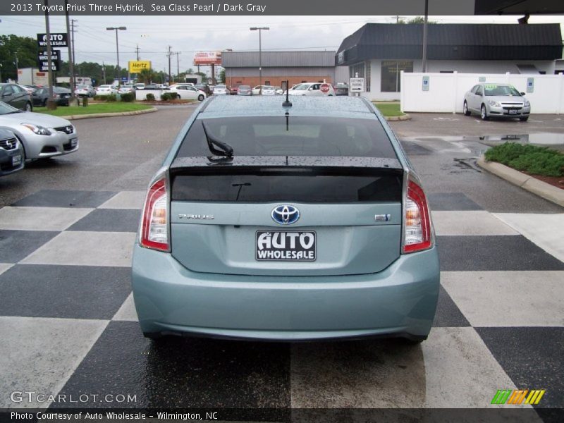 Sea Glass Pearl / Dark Gray 2013 Toyota Prius Three Hybrid