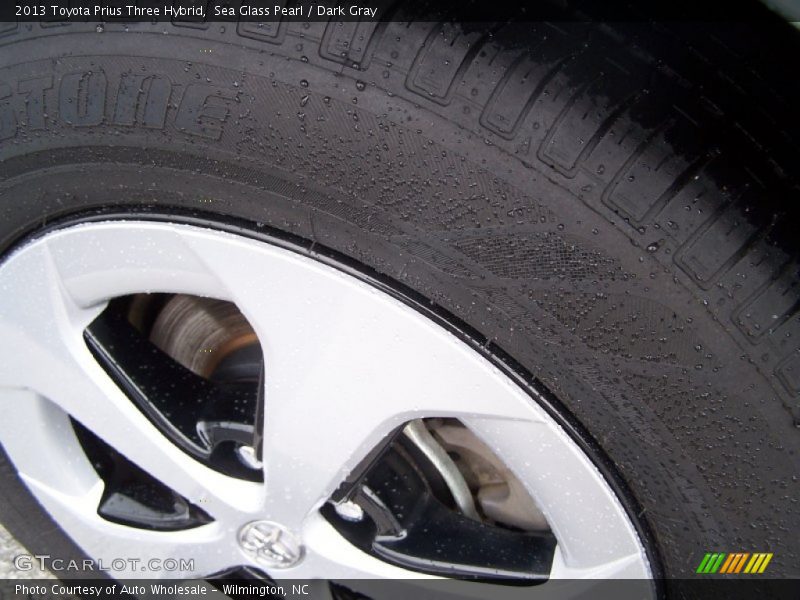 Sea Glass Pearl / Dark Gray 2013 Toyota Prius Three Hybrid
