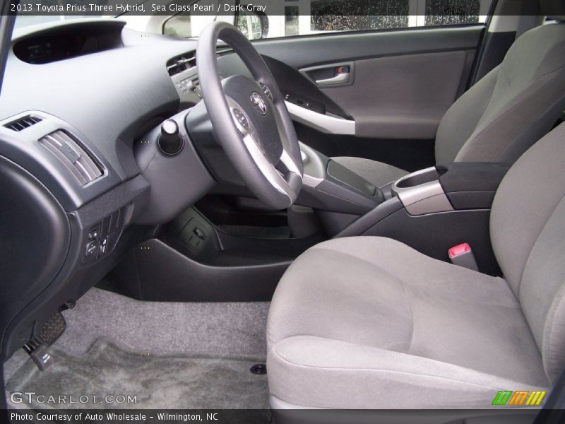 Sea Glass Pearl / Dark Gray 2013 Toyota Prius Three Hybrid