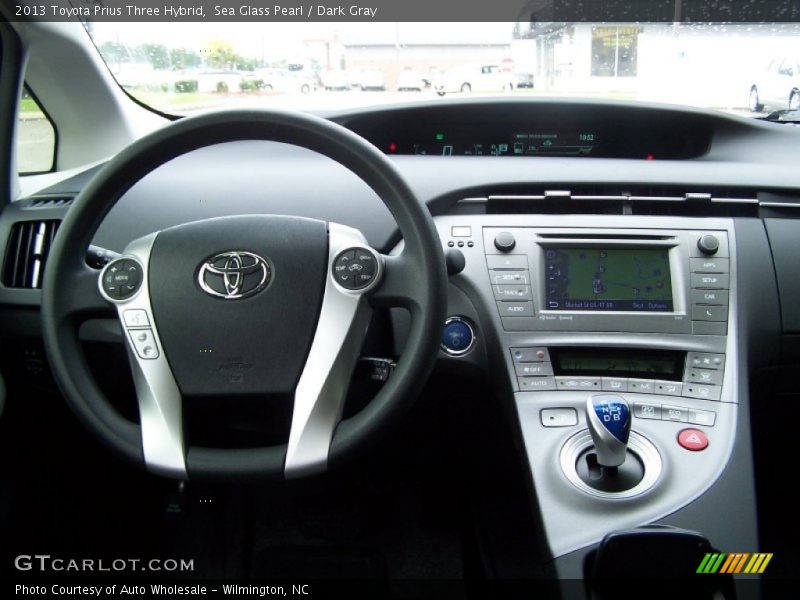 Sea Glass Pearl / Dark Gray 2013 Toyota Prius Three Hybrid