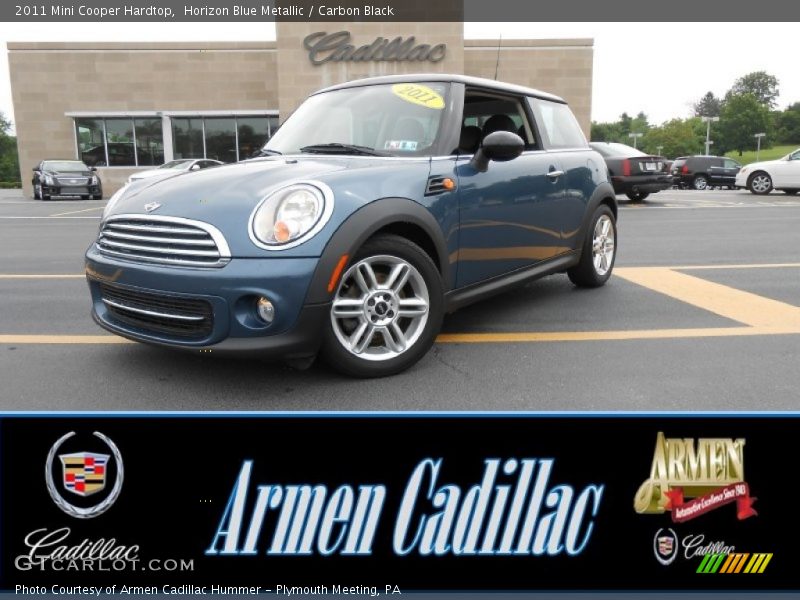 Horizon Blue Metallic / Carbon Black 2011 Mini Cooper Hardtop