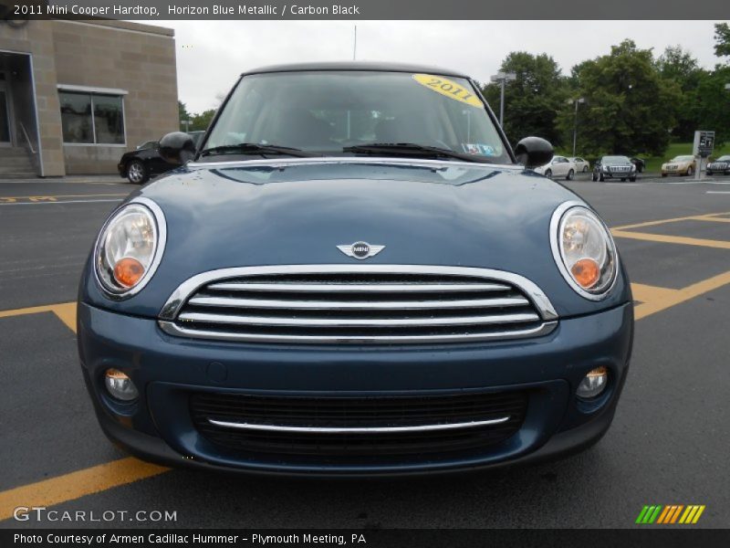Horizon Blue Metallic / Carbon Black 2011 Mini Cooper Hardtop