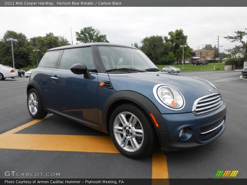 Horizon Blue Metallic / Carbon Black 2011 Mini Cooper Hardtop