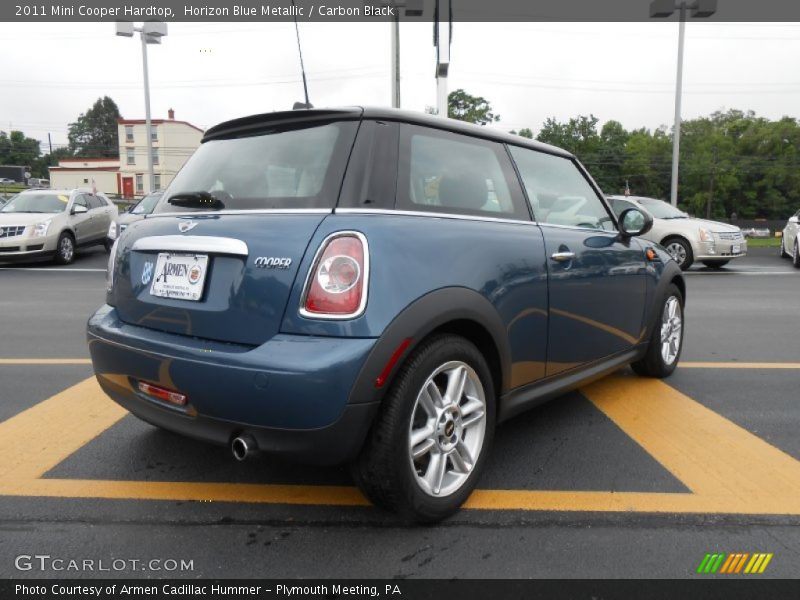 Horizon Blue Metallic / Carbon Black 2011 Mini Cooper Hardtop