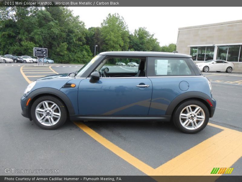 Horizon Blue Metallic / Carbon Black 2011 Mini Cooper Hardtop
