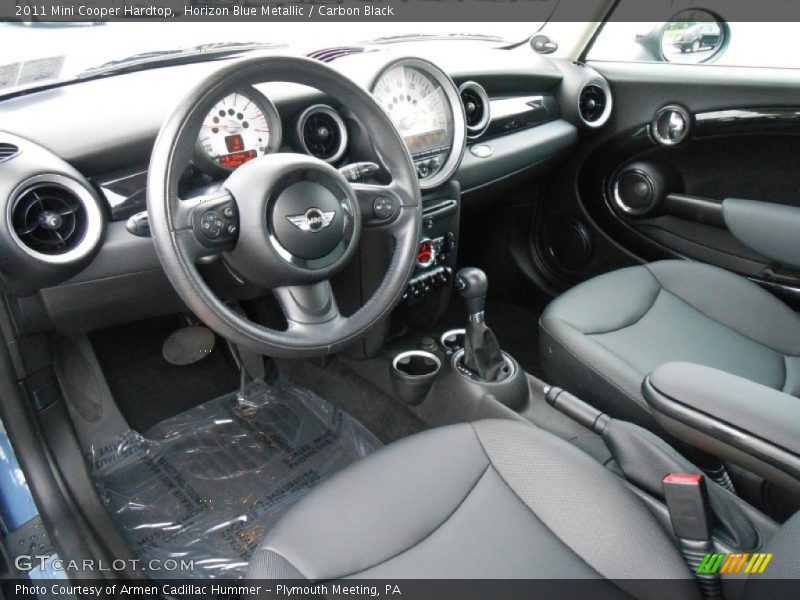 Horizon Blue Metallic / Carbon Black 2011 Mini Cooper Hardtop