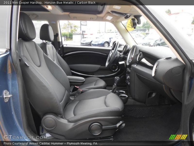 Horizon Blue Metallic / Carbon Black 2011 Mini Cooper Hardtop