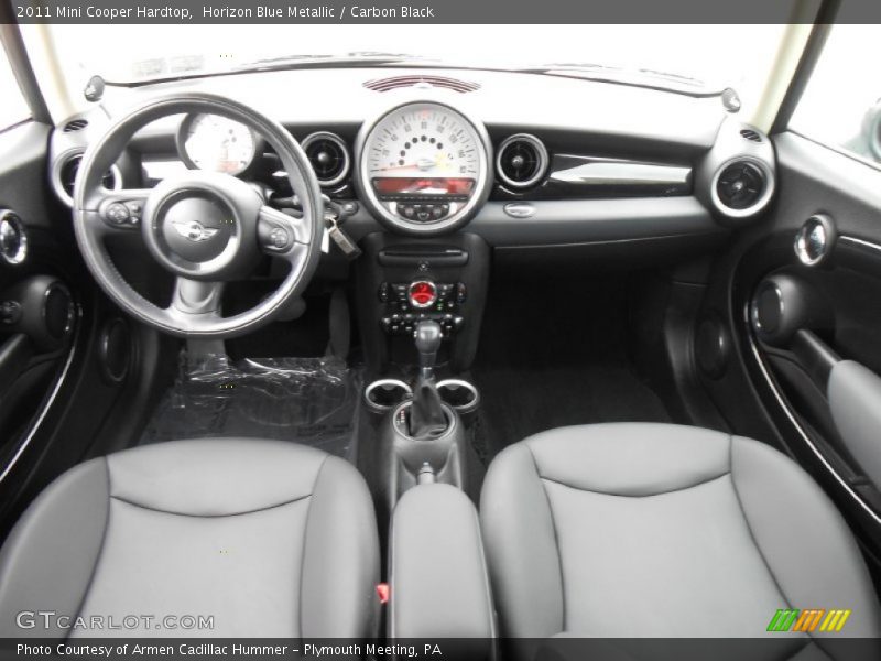 Horizon Blue Metallic / Carbon Black 2011 Mini Cooper Hardtop