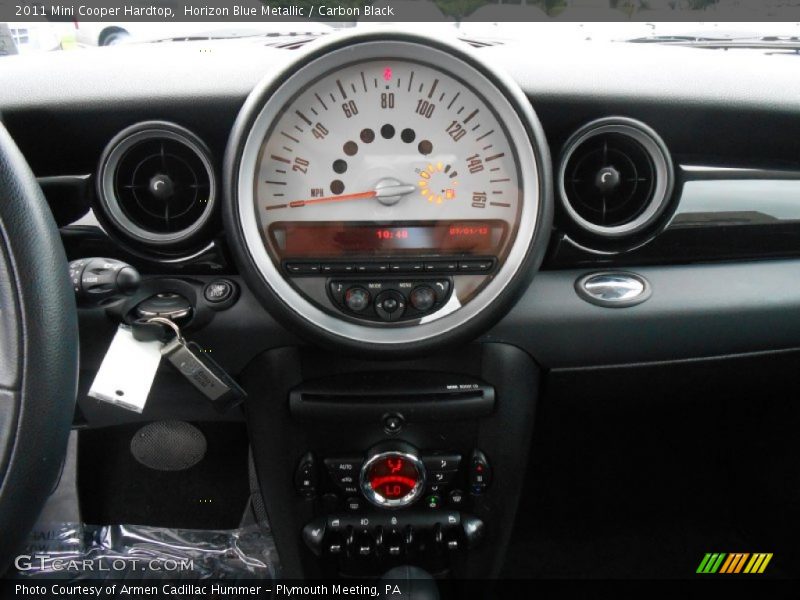 Horizon Blue Metallic / Carbon Black 2011 Mini Cooper Hardtop