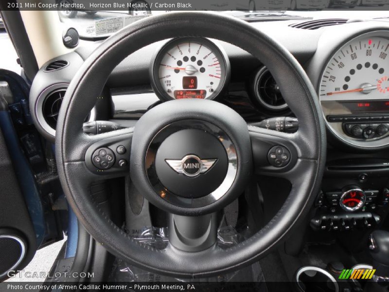 Horizon Blue Metallic / Carbon Black 2011 Mini Cooper Hardtop
