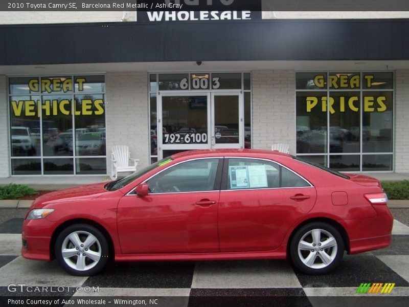 Barcelona Red Metallic / Ash Gray 2010 Toyota Camry SE