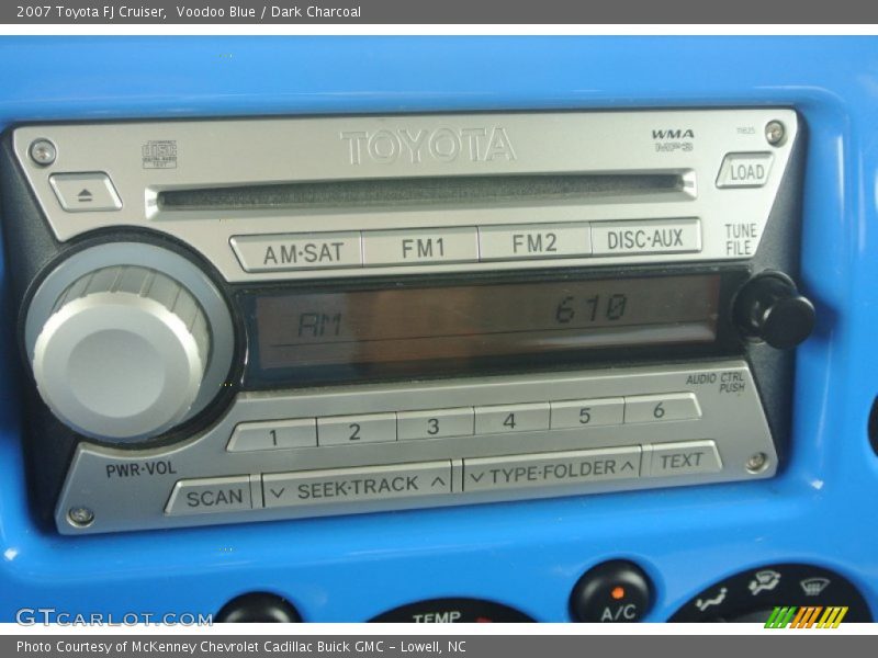 Voodoo Blue / Dark Charcoal 2007 Toyota FJ Cruiser