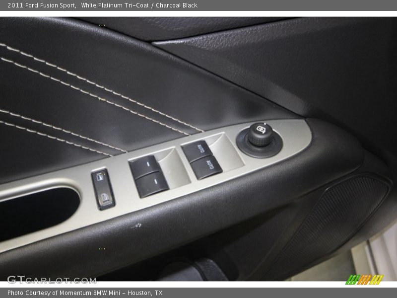 White Platinum Tri-Coat / Charcoal Black 2011 Ford Fusion Sport