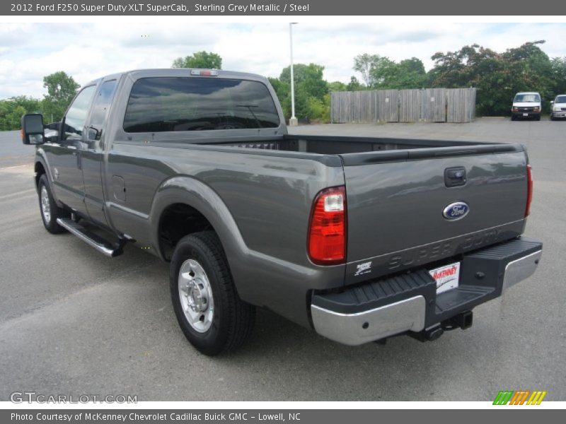 Sterling Grey Metallic / Steel 2012 Ford F250 Super Duty XLT SuperCab